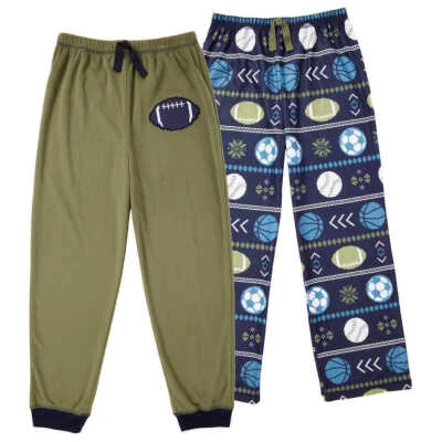 Saint Eve Kids 2 Pack Sleep Pant Flame Resistant Solid & Print Size 7 - Image 1 of 2