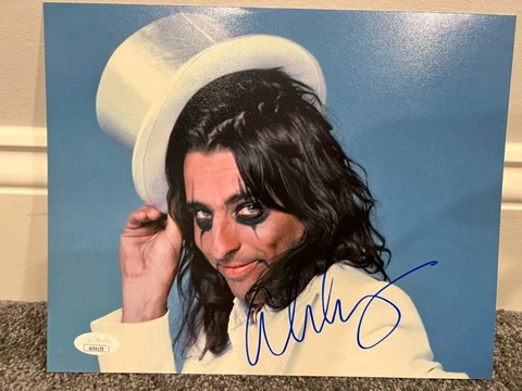 Alice Cooper signed 8x10 JSA COA D psa bas Cover