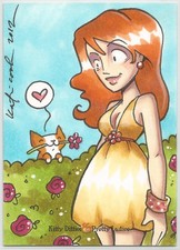 Kitty Ditties and Pretty Ladies (5finity) ~ KATIE COOK Sketch Card 