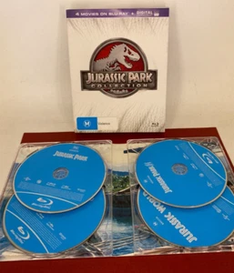 ☆ Jurassic Park ☆ Collection : Box Set of 4 Movies - Blu-Ray Box Set Lot - Picture 1 of 5