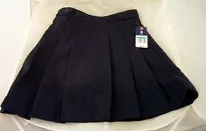 NWT Girls Izod Approved Schoolware School Uniform Blue Pleated Skort Size 16 - Picture 1 of 4