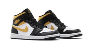 Air Jordan 1 Mid 'Black University Gold' - Picture 1 of 5