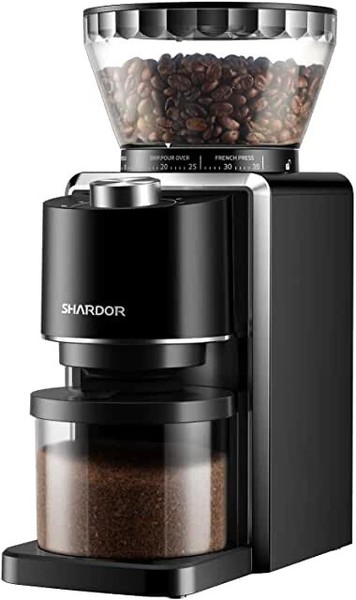 Manual Burr Coffee Grinder JM40 Series High-Nitrogen Steel Heptagon Black Photo Related