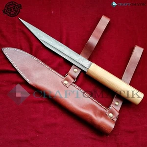 Damaszener Mittelalter Messer | Damast stahl Messer | Medieval Knife | DMK06 - Picture 1 of 8