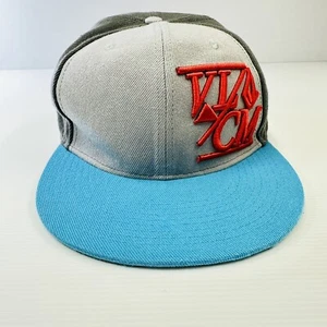 Volcom Mens Baseball Hat Cap Multi-Tone Blue Grey Snapback Adjustable Adult - Bild 1 von 9