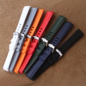 20mm Rubber Silicone Watch Strap Band For Omega Seamaster 300 Watchband Belts - Picture 1 of 24