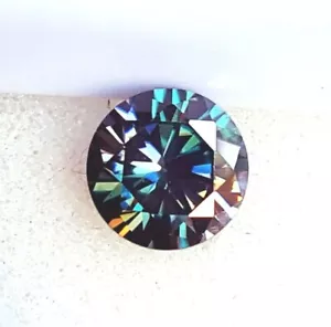 Synthetisch Diamantschliff Moissanit 2.10 Karat Zertifiziert Lose Edelstein ~ - Bild 1 von 6