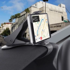 Universal in Car Mobile Dashboard Clip Mount Apple Samsung Smarphones UK Stock - Picture 1 of 9