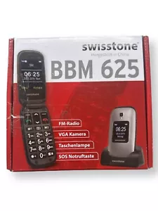 swisstone BBM 625 Klapphandy SOS Notruftaste Bluetooth B-WARE❗️OHNE AKKU - Bild 1 von 2