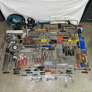 Mixed lot of Hand Tools Carpenter Plumbing Mechanic Screwdrivers Wrenches Pliers - Picture 1 of 24