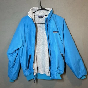 VTG 80s Patagonia Fleece lined Zip up Jacket Women’s 11/12 Teal Long Sleeve - Picture 1 of 13