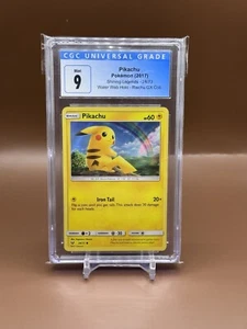 Pokemon Shining Legends Pikachu 28/73 Web Holo Graded CGC 9 Mint - Picture 1 of 2