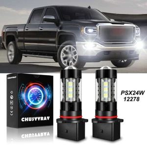 2X 12278 PSX26W LED Fog Light Bulbs 6000k For Toyota Highlander 2011 2012 2013 - Picture 1 of 14