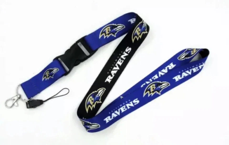 Baltimore Ravens Lanyard With Detachable Buckle NFL FOOTBALL TEAMS US SHIP 1 DAY - Image 1 of 1