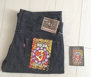 SAMURAI JEANS S710XX 19oz 20NE Slim straight nonwash Indigo With IC card sticker - Picture 1 of 12