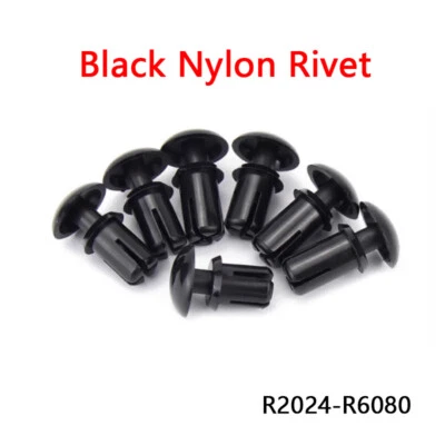 Remaches Push-In Plástico Remache Recorte Clips Sujetadores Negro Nylon 2mm a 6mm para Hágalo Usted Mismo Foto 1 de 4