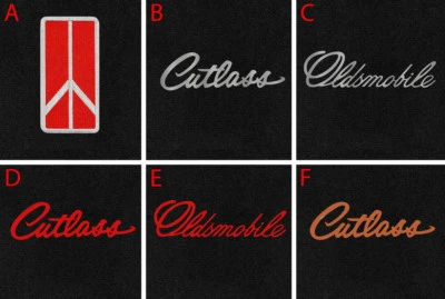 NEW! Black Floor Mats 1964-1996 Cutlass with Embroidered Logo - Free Shipping 2 - Image 1 of 4