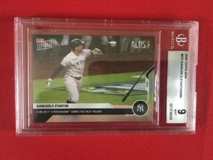 2020 TOPPS NOW GIANCARLO STANTON #373 5 HRS IN 1ST POSTSEASON GAMES