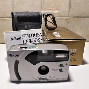 NIKON EF400SV Fotocamera Analogica Compatta Vintage AF Point&Shot Lens 28mm - Foto 1 di 13