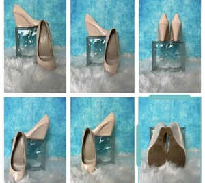 Banana Republic Women's Size 7 Patent Cream  Wedge Heel - Picture 1 of 10