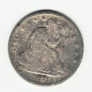 1871 S Seated Liberty Half Dollar - Less than 2.2 Million minted! - Picture 1 of 2