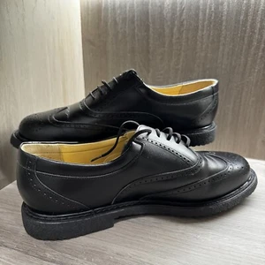 Zapatos unisex negros vintage raros Bective of Northampton Inglaterra UK8 ver imágenes - Imagen 1 de 14