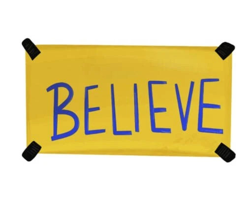 Ted Lasso "Believe" Vinyl Die Cut Sticker