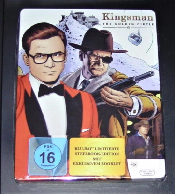 KINGSMAN THE GOLDEN CIRCLE LIMITIERTE STEELBOOK MIT BOOKLETBLU RAY NEU & OVP - Bild 1 von 4