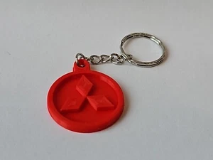 Mitsubishi 3D Schlüsselring Schlüsselanhänger Autoschlüsselanhänger Geschenk Halskette Anhänger  - Bild 1 von 2