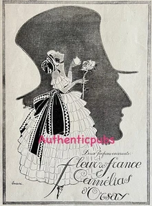PUBLICITE D'ORSAY PARFUMS FLEUR DE FRANCE CAMELIAS SIGNE LORRAINE DE 1919 AD PUB - Picture 1 of 1