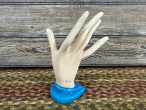 1950's Ceramic Hand Ring Holder Retail Display "Ginny's Rings" - Picture 1 of 6