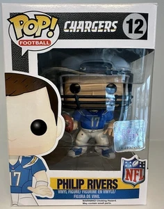 Funko Pop! Vinyl: Football Philip Rivers Chargers With Helmet #12 New 142-1 - Picture 1 of 11