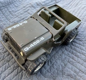 Jeep militar verde militar vintage Tonka acero prensado ejército G-452-8 - Imagen 1 de 17
