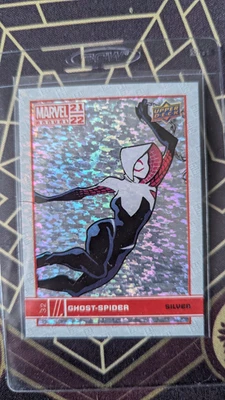 2021-22 Upper Deck Marvel Annual Silver Sparkle Ghost-Spider #32 - Image 1 of 2
