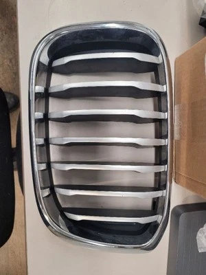 Grelha de driver superior para-choque cromado montado surround compatível com 19-21 BMW X4 634535 - Imagem 1 de 4