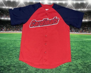 Majestuosa Jersey Mark McGwire #25 Cardenales de San Luis Talla Grande Roja Usada - Imagen 1 de 12