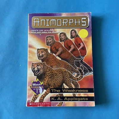 Vintage Animorphs Book #37 1st Edition The Weakness Scholastic KA Applegate - Image 1 of 3
