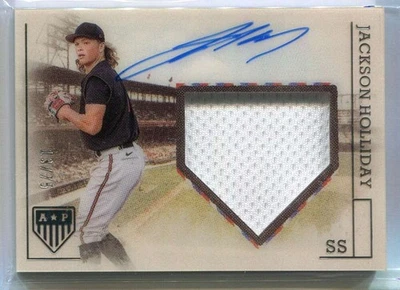 2023 Panini America's Pastime Signatures Jackson Holliday RC Jersey Auto 13/75 - Image 1 of 2
