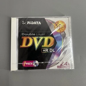 Ridata Double Layer Dvd + R DL  2.4x 240 Minute 8.5 Gb Sealed - Picture 1 of 2