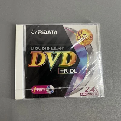 Ridata Double Layer Dvd + R DL  2.4x 240 Minute 8.5 Gb Sealed - Image 1 of 2