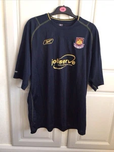 West Ham United 2003 2004 Away Shirt Reebok Football Mens Jersey XL - Picture 1 of 4