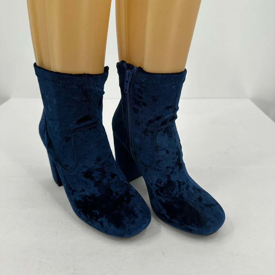 Botines Carlos Santana para mujer azul terciopelo talla 5,5 Whimsigoth Foto 1 de 4