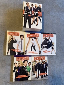 Chuck The Complete Series DVD Set Seasons 1-5 (1,2,3,4,5) - Imagen 1 de 1