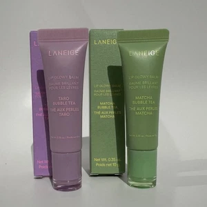 Laneige Lip Glowy Balm Matcha and Taro Bubble Tea BNIB 10g /.35 Limited Edition - Picture 1 of 7