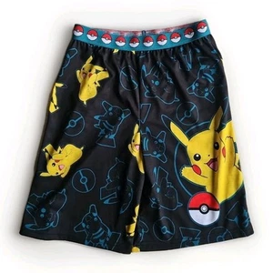 Pokémon "Pika Jump" Boys Sleep Shorts Size L 10-12 Pull-On Multicolor Polyester - Picture 1 of 7