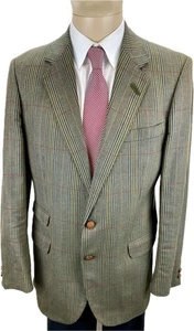 DAKS Tweedsakko 102 Kariert Herren Jacke Jackett Sakko Anzug Jagd Tweed 50 L - Picture 1 of 12