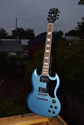 2019 Gibson SG Standard Electric Guitar USA - Pelham Blue - OHSC - Image 1 of 4