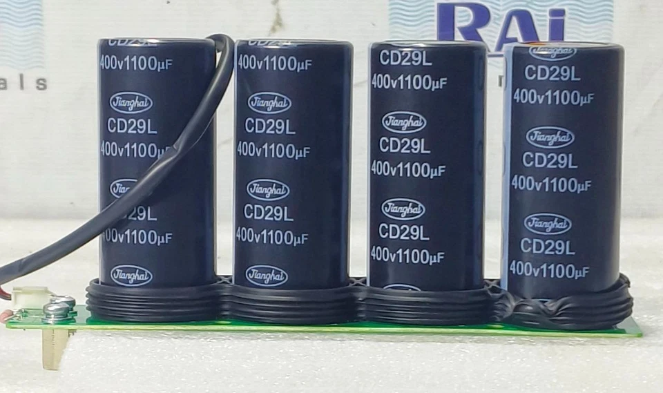 CONDENSADORES ELECTROLÍTICOS ALUMINIO SERIE CD29L JIANGHAI 400V Y 1100μF ENVÍO GRATUITO Foto 1 de 4