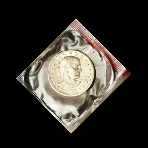 1979 D Susan B. Anthony Dollar Choice Uncirculated in Cellophane from Mint Set Cover