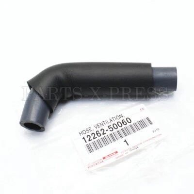 NEW GENUINE OEM TOYOTA LEXUS SC LS GS 430 12262-50060 VENTILATION BLACK HOSE NO2 - Image 1 of 4